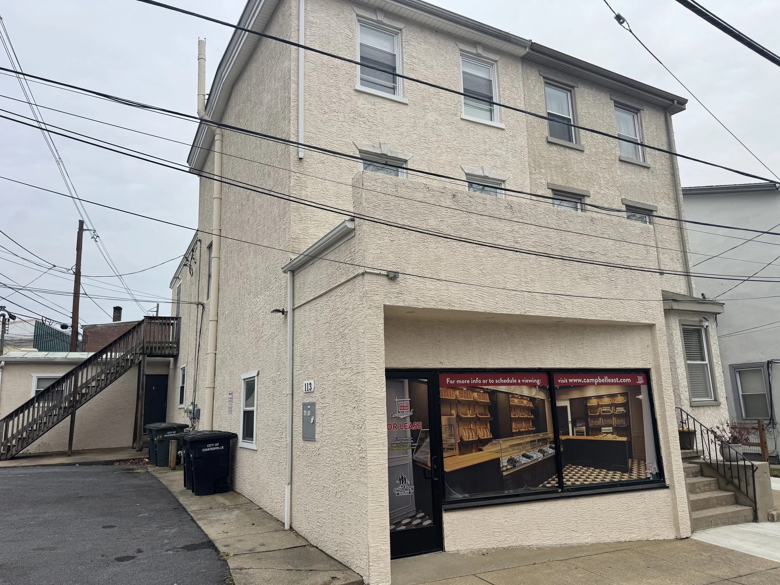 Campbell East commercial storefront in Coatesville, Pennsylvania