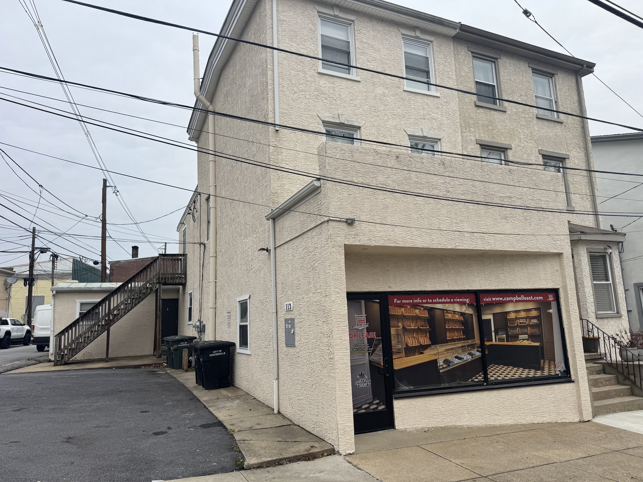 Street view of the Campbell East commercial property in Coatesville
