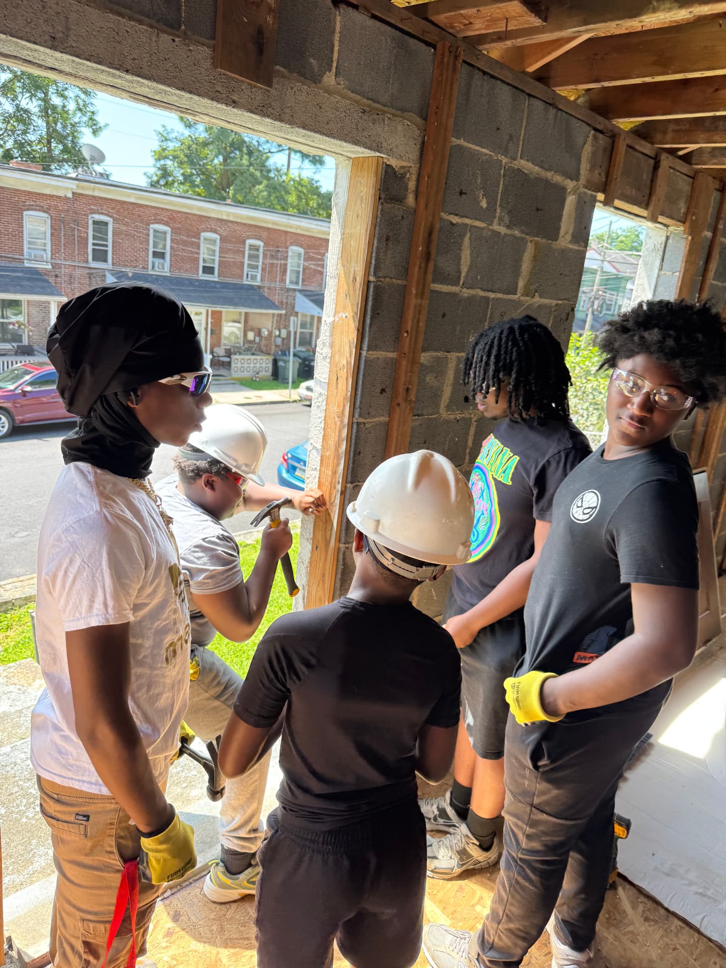 A group of participants watching a framing demonstration